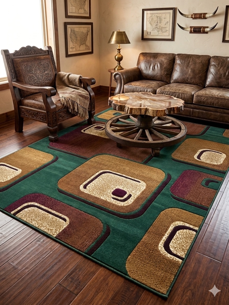 Rug, C-319, Red, 5x8